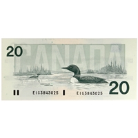 BC-58a 1991 Canada $20 Thiessen-Crow, EIG, AU