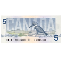 BC-56a 1986 Canada $5 Crow-Bouey, ENE, CUNC
