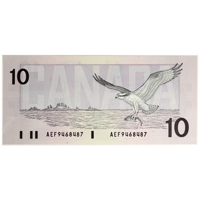 BC-57a 1989 Canada $10 Thiessen-Crow, AEF, UNC