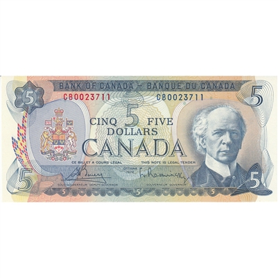 BC-48a 1972 Canada $5 Bouey-Rasminsky, CB, CUNC