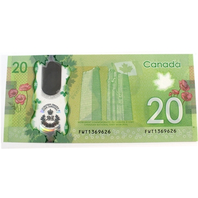 BC-74 2015 Canada $20 Wilkins-Poloz, FWT, CUNC