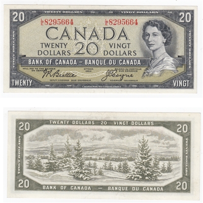 BC-41a 1954 Canada $20 Beattie-Coyne, L/E, VF-EF