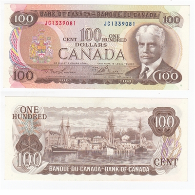 BC-52a 1975 Canada $100 Lawson-Bouey, JC, AU