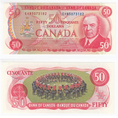 BC-51b 1975 Canada $50 Crow-Bouey, EHN, AU