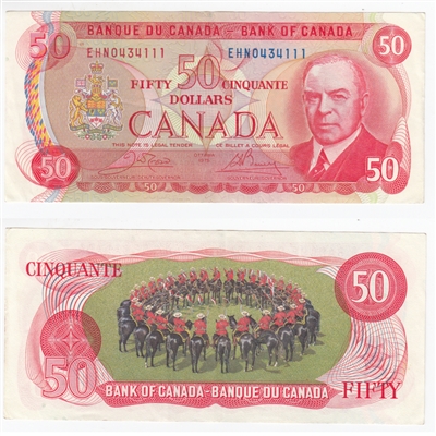 BC-51b 1975 Canada $50 Crow-Bouey, EHN, EF