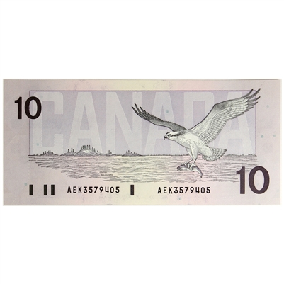 BC-57a 1989 Canada $10 Thiessen-Crow, AEK, CUNC