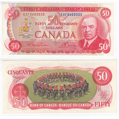 BC-51a-i 1975 Canada $50 Lawson-Bouey, EHF, EF-AU