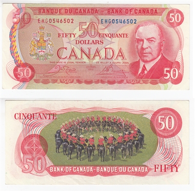 BC-51b 1975 Canada $50 Crow-Bouey, EHG, Circ