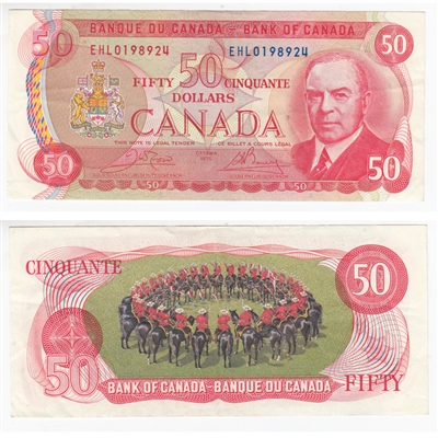 BC-51b 1975 Canada $50 Crow-Bouey, EHL, EF