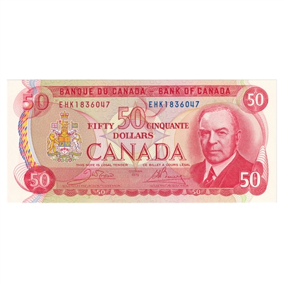 BC-51b 1975 Canada $50 Crow-Bouey, EHK, CUNC