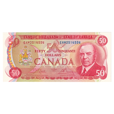 BC-51b 1975 Canada $50 Crow-Bouey, EHM, CUNC