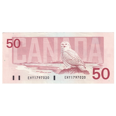 BC-59a 1988 Canada $50 Thiessen-Crow, EHY, AU