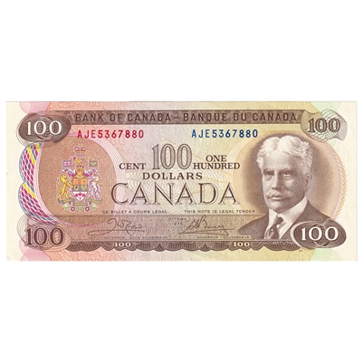 BC-52b 1975 Canada $100 Crow-Bouey, AJE, AU