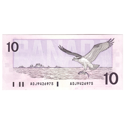 BC-57a 1989 Canada $10 Thiessen-Crow, ADJ, UNC