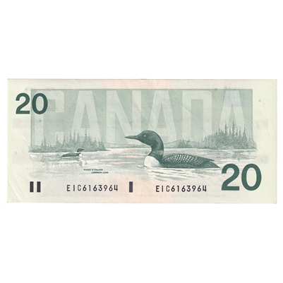 BC-58a 1991 Canada $20 Thiessen-Crow, EIC, AU