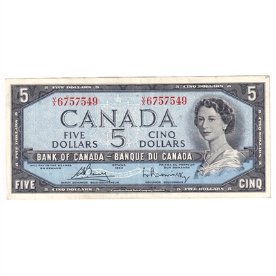 BC-39c 1954 Canada $5 Bouey-Rasminsky, V/X, VF-EF