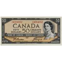 BC-42a 1954 Canada $50 Beattie-Coyne, A/H, EF-AU