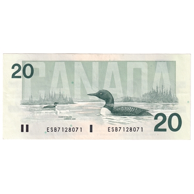 BC-58a 1991 Canada $20 Thiessen-Crow, ESB, CIRC