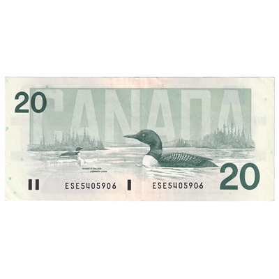 BC-58a 1991 Canada $20 Thiessen-Crow, ESE, CIRC