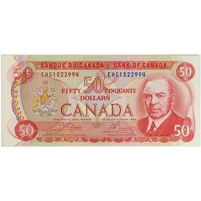 BC-51b 1975 Canada $50 Crow-Bouey, EHG, EF-AU