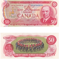 BC-51b 1975 Canada $50 Crow-Bouey, EFA, EF-AU