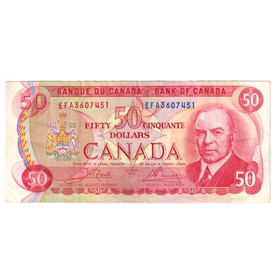 BC-51b 1975 Canada $50 Crow-Bouey, EFA, CIRC
