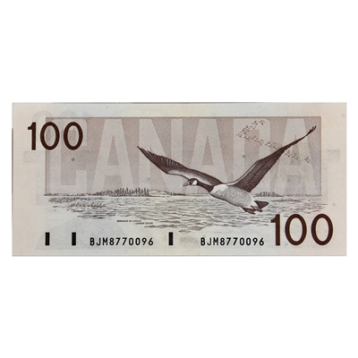 BC-60c 1988 Canada $100 Knight-Thiessen, BJM, AU-UNC