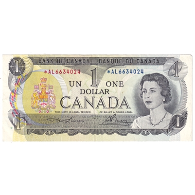 BC-46aA 1973 Canada $1 Lawson-Bouey, *AL, VF-EF	