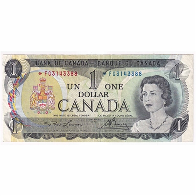 BC-46aA 1973 Canada $1 Lawson-Bouey, *FG, VF