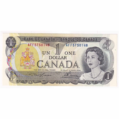 BC-46a-i 1973 Canada $1 Lawson-Bouey, AFF, Litho, AU-UNC