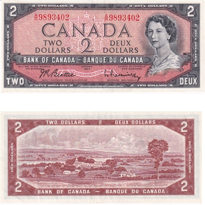 BC-38b 1954 Canada $2 Beattie-Rasminsky, A/R, EF