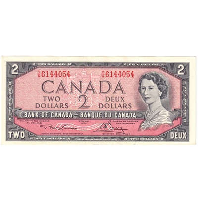 BC-38d 1954 Canada $2 Lawson-Bouey, T/G, AU