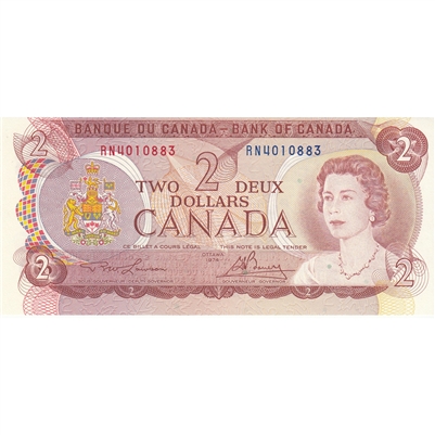BC-47a 1974 Canada $2 Lawson-Bouey, RN, UNC