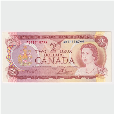 BC-47a-i 1974 Canada $2 Lawson-Bouey, ABT, AU-UNC