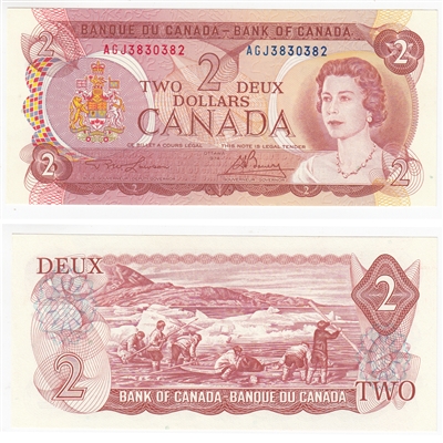 BC-47a-i 1974 Canada $2 Lawson-Bouey, AGJ, CUNC
