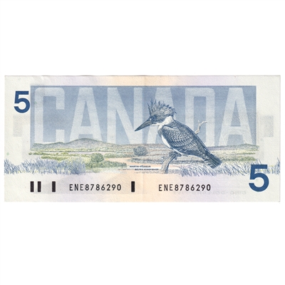 BC-56a 1986 Canada $5 Crow-Bouey, ENE, EF-AU