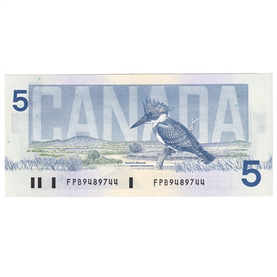 BC-56b 1986 Canada $5 Thiessen-Crow, FPB, CUNC