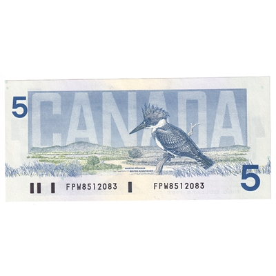 BC-56b 1986 Canada $5 Thiessen-Crow, FPW, UNC