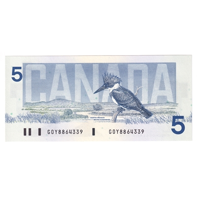BC-56c 1986 Canada $5 Bonin-Thiessen, GOY, CUNC