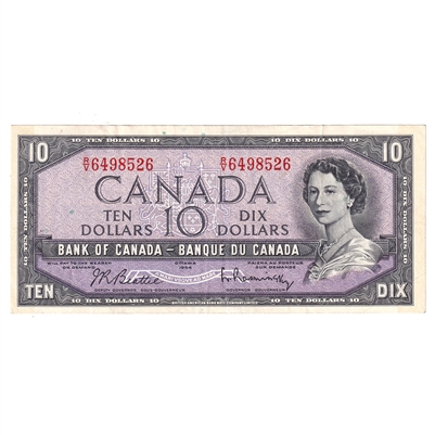 BC-40b 1954 Canada $10 Beattie-Rasminsky, R/V, VF-EF