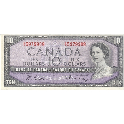 BC-40b 1954 Canada $10 Beattie-Rasminsky, S/V, VF-EF