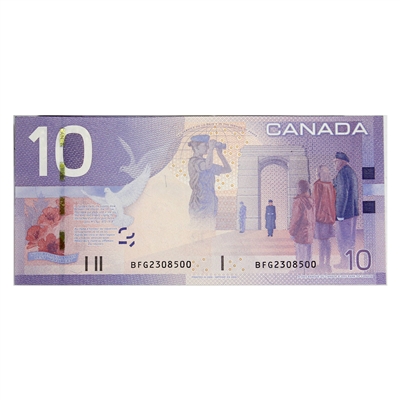 BC-68b 2008 Canada $10 Jenkins-Carney, BFG, UNC