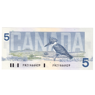 BC-56b 1986 Canada $5 Thiessen-Crow, FNZ, UNC
