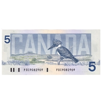 BC-56b 1986 Canada $5 Thiessen-Crow, FOC, CUNC