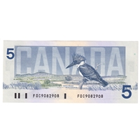 BC-56b 1986 Canada $5 Thiessen-Crow, FOC, UNC