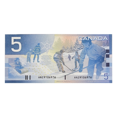 BC-62a 2001 Canada $5 Knight-Dodge, ANZ, AU-UNC