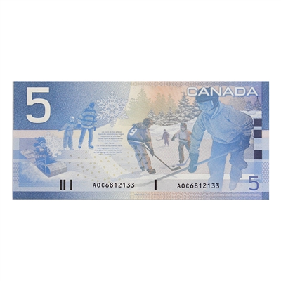 BC-62a 2001 Canada $5 Knight-Dodge, AOC, AU-UNC