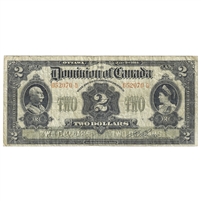 DC-22a-i 1914 Dominion $2 Various-Boville, No Seal, Curved, F