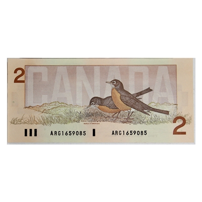 BC-55a 1986 Canada $2 Crow-Bouey, ARG, CUNC