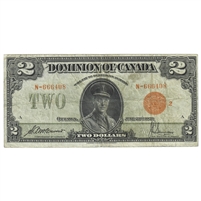 DC-26g 1923 Dominion $2 McCavour-Saunders, Red Seal, Group 2, F